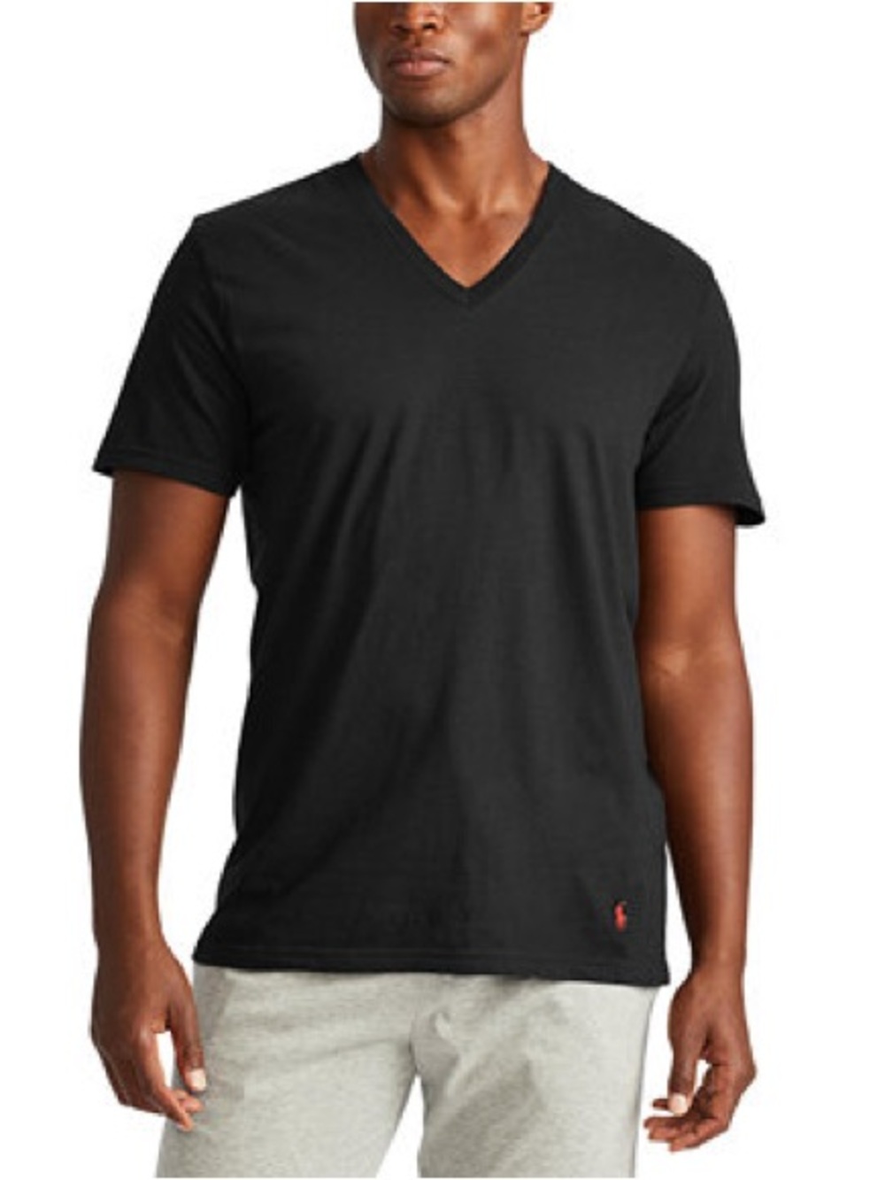 Polo by Ralph Lauren Black V-Neck Short Sleeve Tee size 2XL